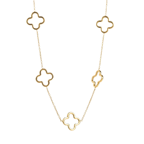 Collier farandole de trèfles