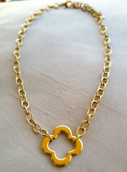 Collier pendentif Trèfle